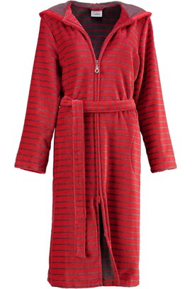 Cawo Home Peignoir Femme avec Capuche et Fermeture Éclair 1492 rouge 38