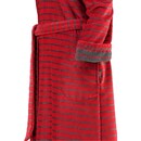 Cawö Cawo Home Peignoir Femme avec Capuche et Fermeture Éclair 1492 rouge 40