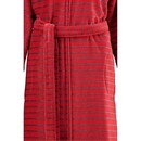 Cawö Cawo Home Peignoir Femme avec Capuche et Fermeture Éclair 1492 rouge 44