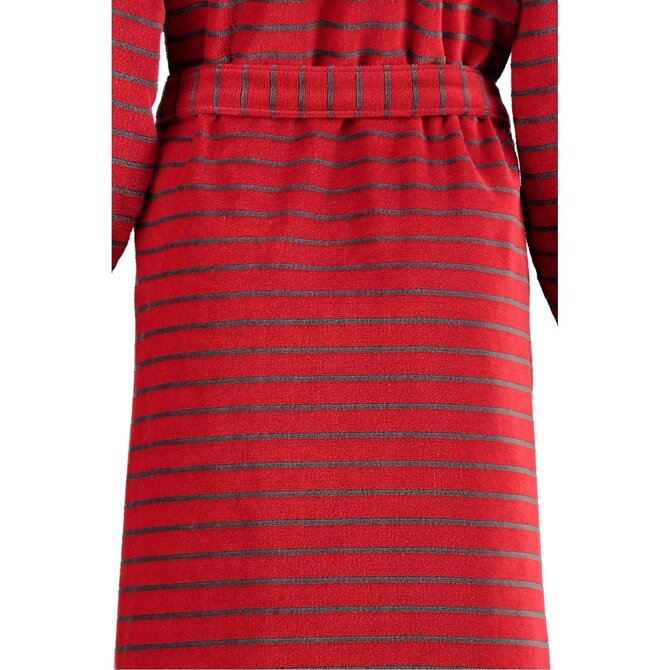 Cawo Home Peignoir Femme avec Capuche et Fermeture Éclair 1492 rouge 50