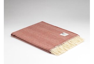 McNutt of Donegal plaid en laine d'agneau 140x200 Tabasco