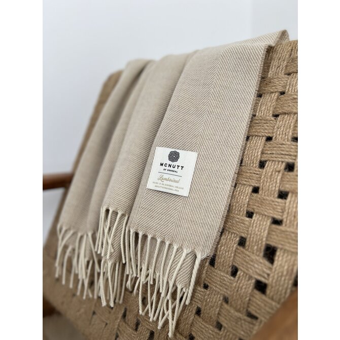 McNutt of Donegal plaid lambswool 140x200 Basswood