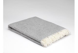 McNutt of Donegal plaid lambswool 140x200 Uniform Grey