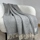 Mcnutt of Donegal McNutt of Donegal plaid lambswool 140x200 Uniform Grey