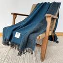 Mcnutt of Donegal McNutt of Donegal  plaid pure wool  Reversible 145x200 Larkspur