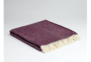 McNutt of Donegal plaid lambswool 140x200 Burgundy