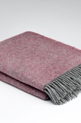 McNutt of Donegal plaid en pure laine 145x200 Cosy Rose