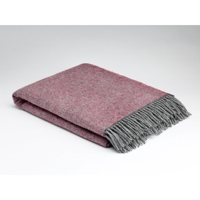 McNutt of Donegal plaid pure laine 145x200 Cosy Rose