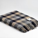 Mcnutt of Donegal McNutt of Donegal plaid en pure laine Home 145x200 Moutarde Marine à carreaux
