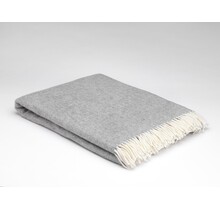 McNutt of Donegal plaid en laine d'agneau XL 230x145 Gris
