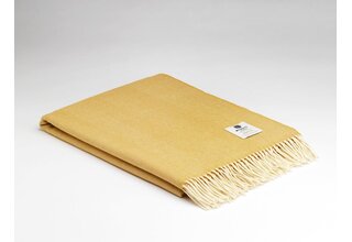 McNutt of Donegal plaid lambswool 140x200 Lemon