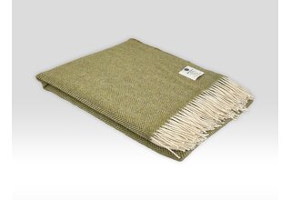 McNutt of Donegal plaid en pure laine Heritage 145x200 Vert printemps
