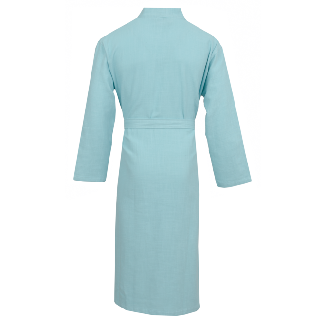 Carl Ross Unisex Badjas Kimono 38100 Ocean blue/Offwhite M