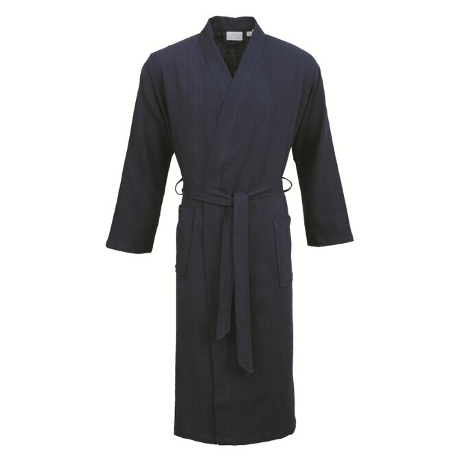 Carl Ross Peignoir Unisexe Kimono 38100 Bleu nuit/Bleu océan L
