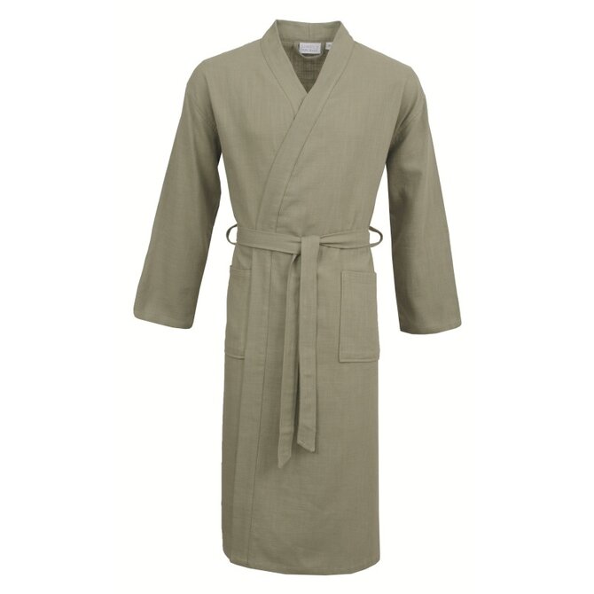 Carl Ross Peignoir Unisexe Kimono 38100 Vert forêt/Argent M