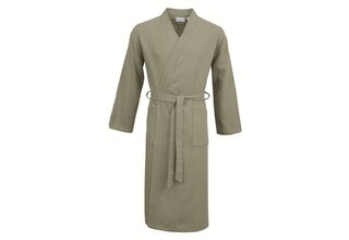 Carl Ross Unisex Badjas Kimono 38100 Forest green/Silver L