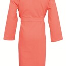 Carl Ross Carl Ross Unisex Badjas Kimono 38100 Coral/Offwhite S