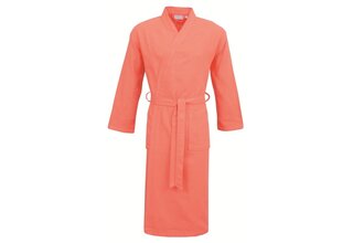 Carl Ross Unisex Badjas Kimono 38100 Coral/Offwhite M