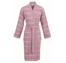 Carl Ross Unisex Badjas Kimono 33110 Rose Quartz/Offwhite S