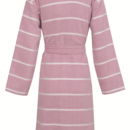 Carl Ross Carl Ross Peignoir Unisexe Kimono 33110 Quartz Rose/Blanc Cassé L