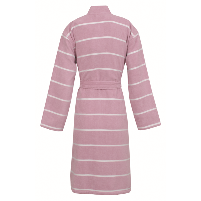 Carl Ross Peignoir Unisexe Kimono 33110 Quartz Rose/Blanc Cassé L