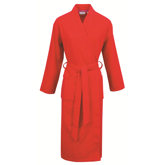 Carl Ross Unisex Badjas Kimono 37100 Intense red/Pink M