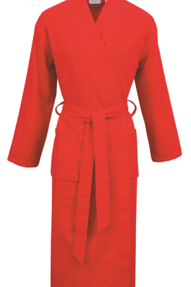 Carl Ross Peignoir Unisexe Kimono 37100 Rouge intense/Rose XL