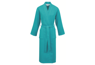 Carl Ross Unisex Badjas Kimono 37100 Turquoise/White M