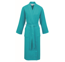 Carl Ross Unisex Badjas Kimono 37100 Turquoise/White L