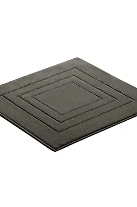 Tapis de bidet Vossen Feeling gris ardoise 60x60
