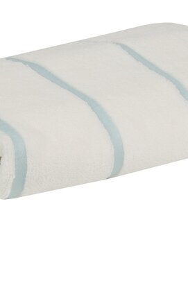 Carl Ross Serviette de Sauna 18300 Blanc Cassé/Bleu Océan 70x200