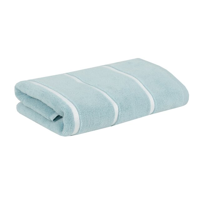 Carl Ross Serviette de sauna 18300 Bleu océan/Blanc cassé 70x200