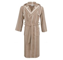 Carl Ross Peignoir Unisexe avec Capuche 35300 Kaki/Blanc Cassé L