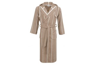 Carl Ross Peignoir Unisexe avec Capuche 35300 Kaki/Blanc Cassé XL