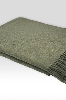 McNutt of Donegal plaid Forever Wool 145x200 Kaki