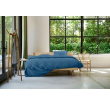 Auping Navy Blue Satin dekbedovertrek 240x200/220 Navy