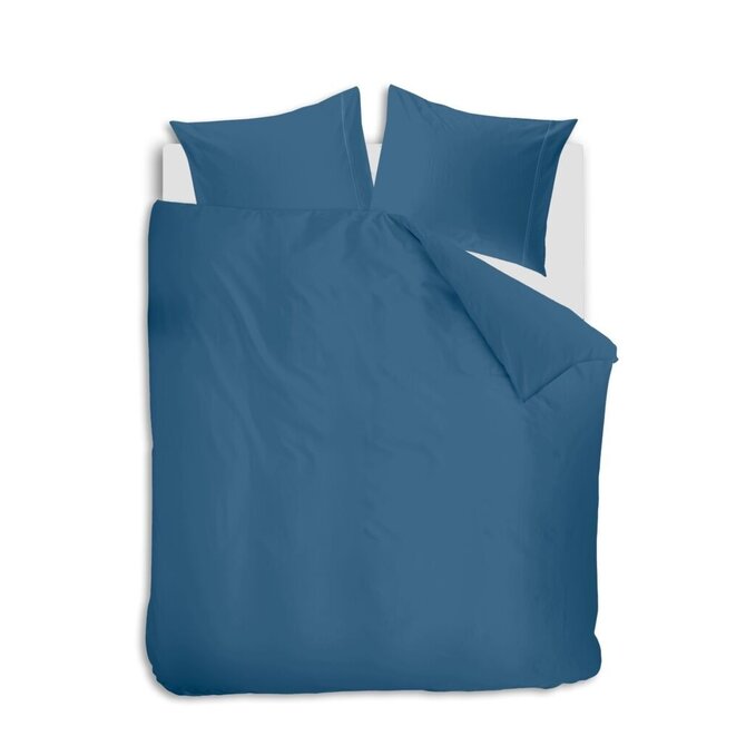 Auping Navy Blue Satin dekbedovertrek 240x200/220 Navy
