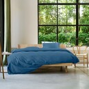 Auping Housse de couette en satin bleu marine Auping 140x200/220 Navy
