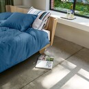 Auping Housse de couette en satin bleu marine Auping 140x200/220 Navy