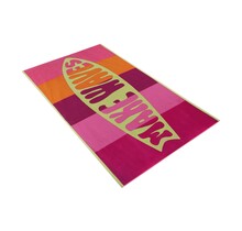 Vossen Serviette de Plage make waves 100x180 flamant rose