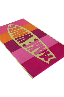 Serviette de plage Vossen make waves 100x180 flamant rose