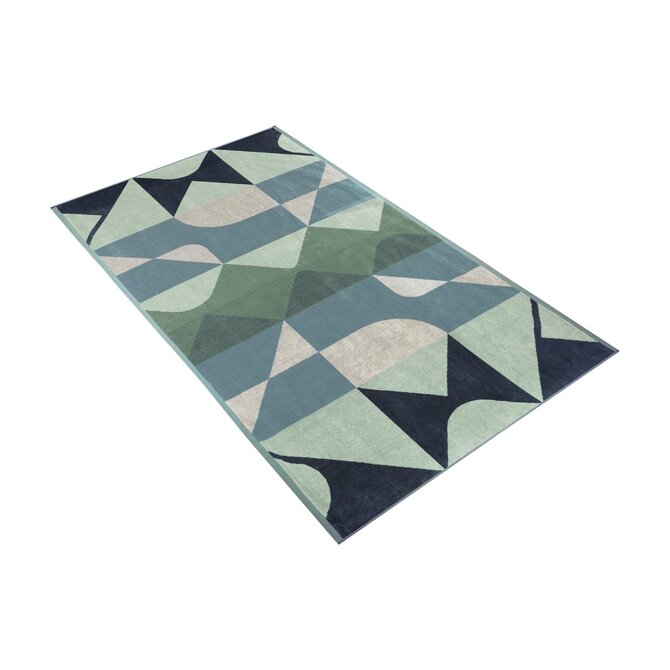 Serviette de plage Vossen motif géométrique lumineux 100x180 cosmos