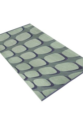 Vossen Strandlaken shadow play 100x180 soft green