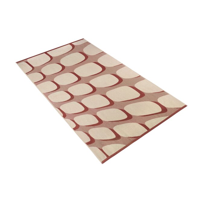 Vossen Serviette de plage shadow play 100x180 sable