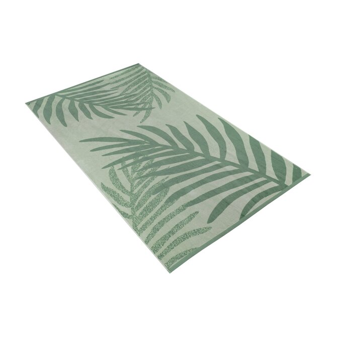 Serviette de plage Vossen palm paradise 100x180 eucalyptus