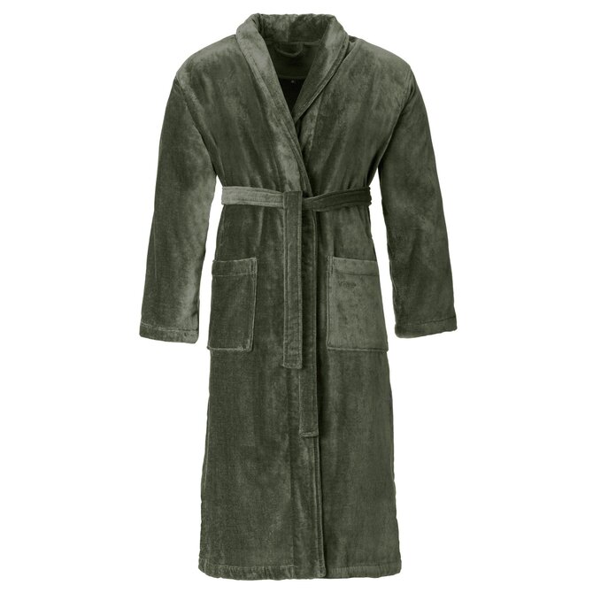 Peignoir pour hommes Vossen FEELING-L vert boue S