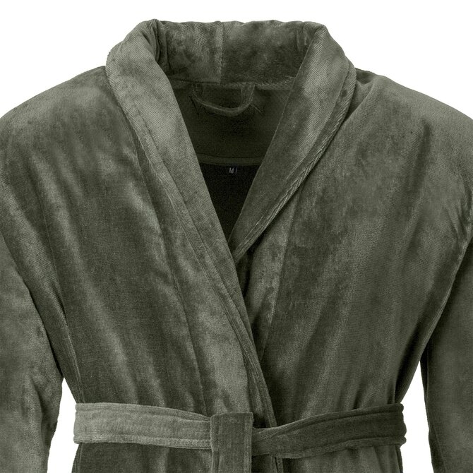 Peignoir pour hommes Vossen FEELING-L vert boue M