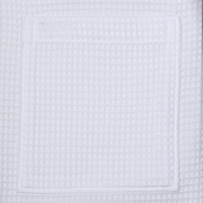 Peignoir unisexe Vossen ROM Pique-U blanc XS