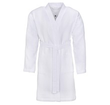 Vossen Unisex badjas ROM Pique-U weiß XL