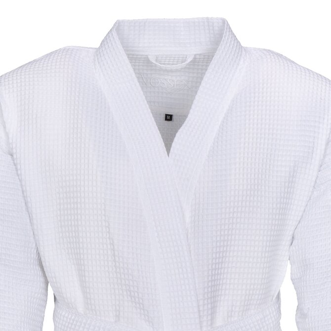 Peignoir unisexe Vossen ROM Pique-U blanc XXL